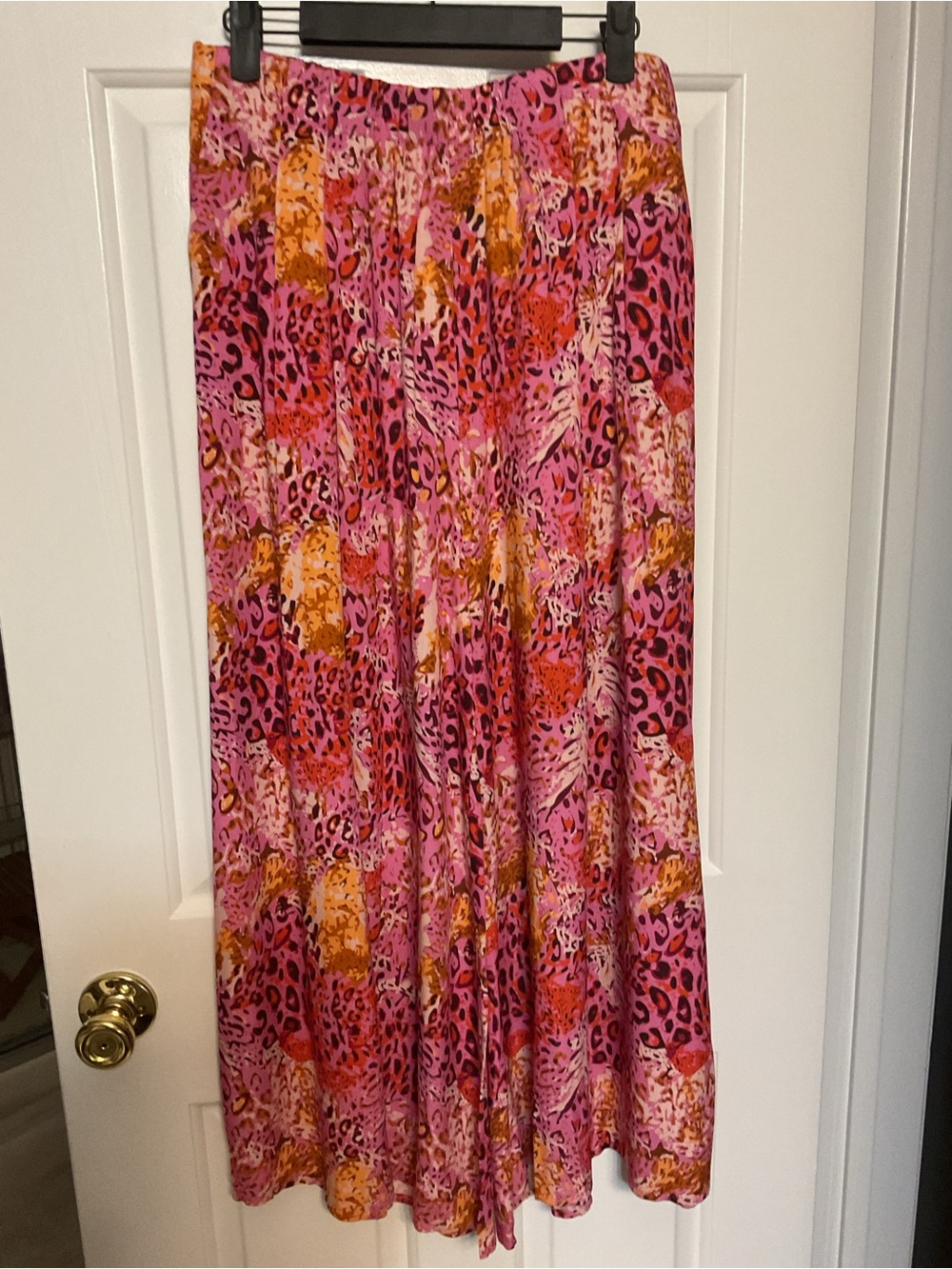 Umgee Pink & Orange Wide Leg Palazzo Pants